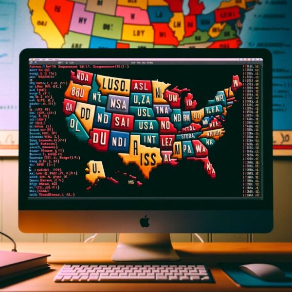 Array of States and their Abbreviation
