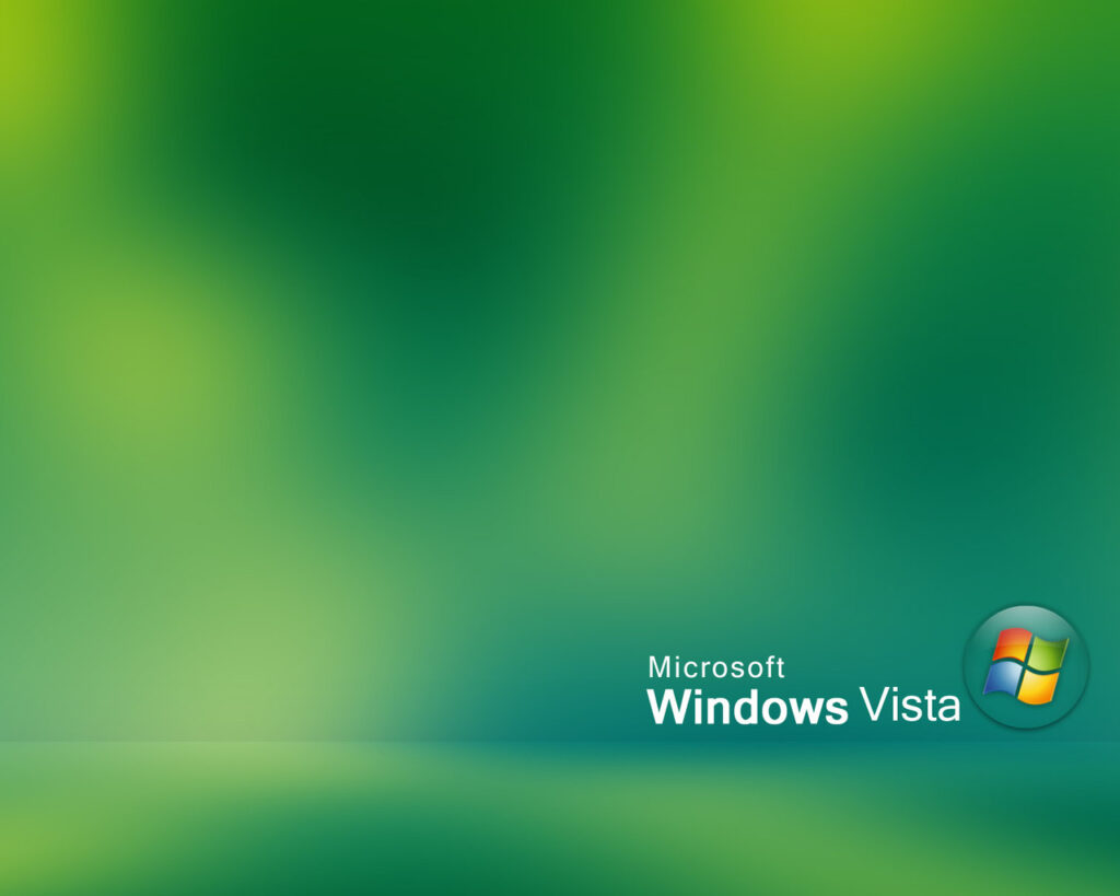 Widescreen Green Windows Vista Wallpaper